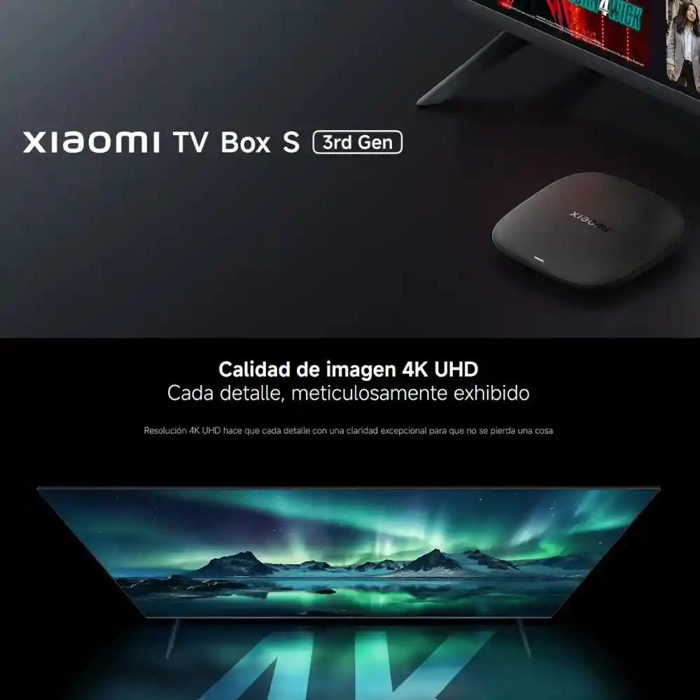Xiaomi Tv Box S 3nd Gen 4k Control De Voz 32gb Rom 2gb Ram