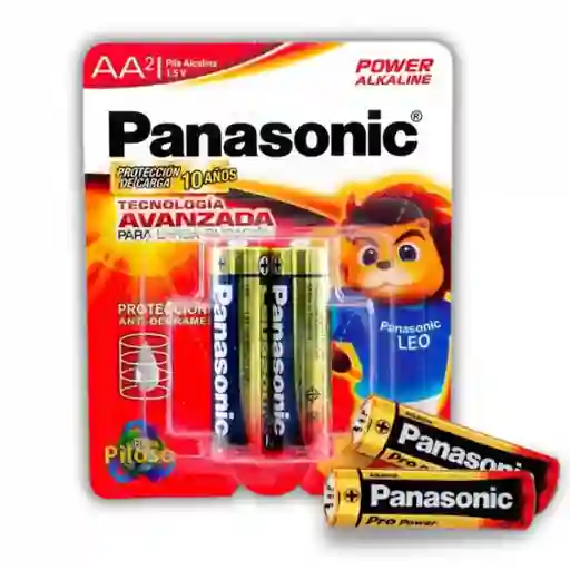 Pila Bateria Alkalina Aa X2 Und Panasonic