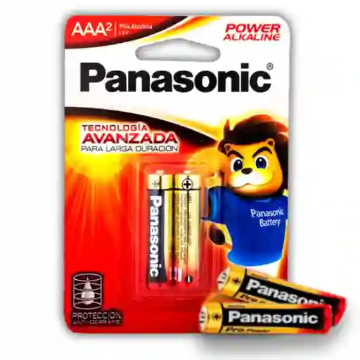 Pila Bateria Alkalina Aaa X2 Und Panasonic