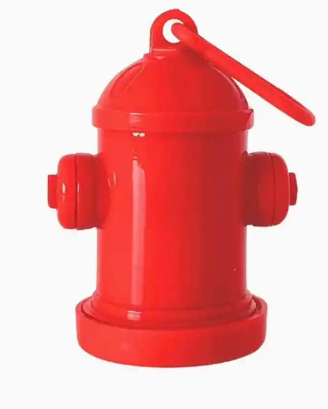 Portabolsas / Dispensador De Bolsas Hidrante Rojo