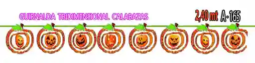 Hallo Guirnalda Tridimensional Calabaza A165