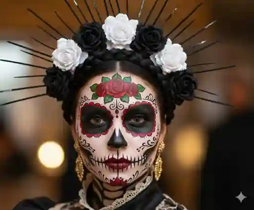 Diadema Flores Catrina Disfraz Frida Balaca Flores