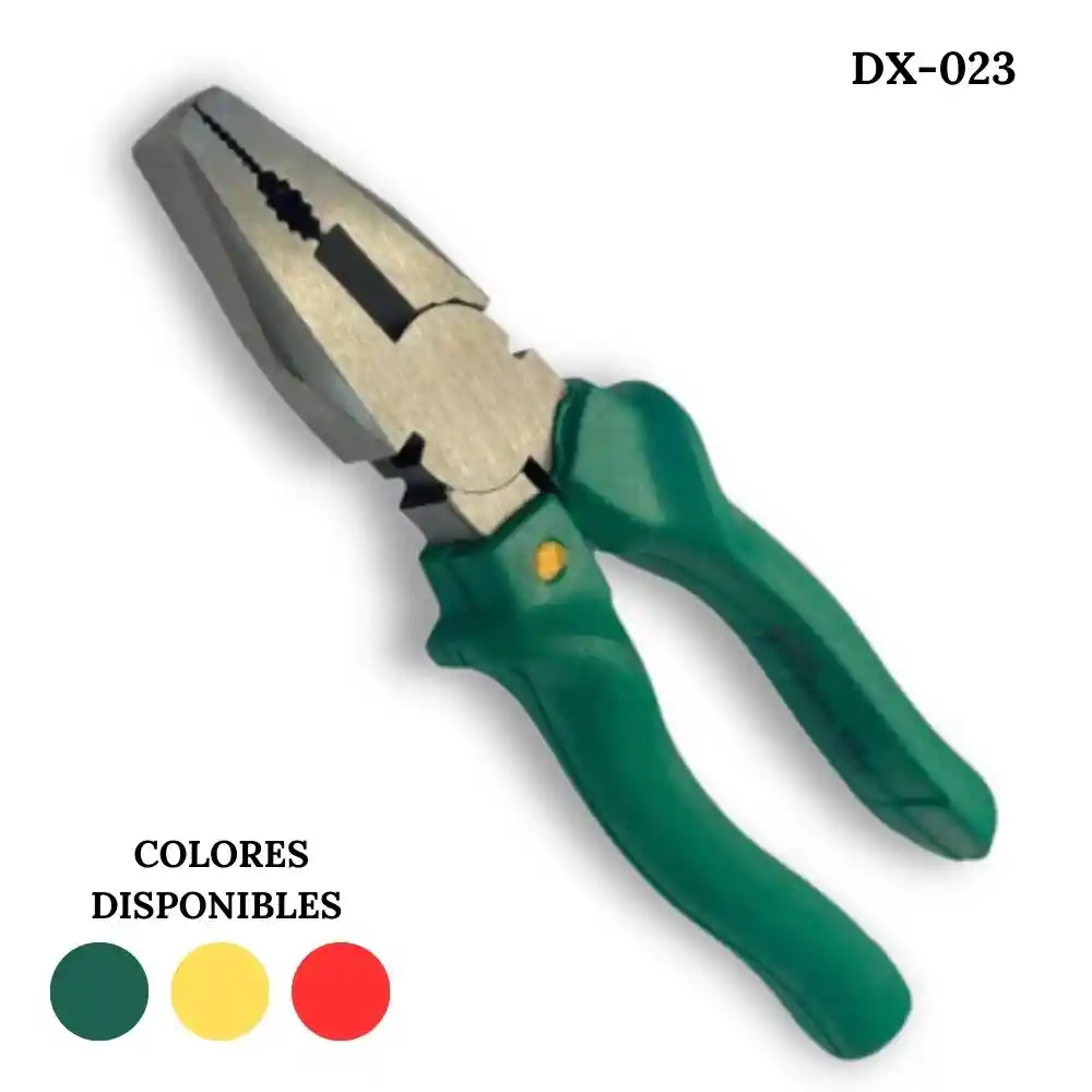 Alicate Herramienta Mango Caucho Colores 8 Pulgadas Dx-023