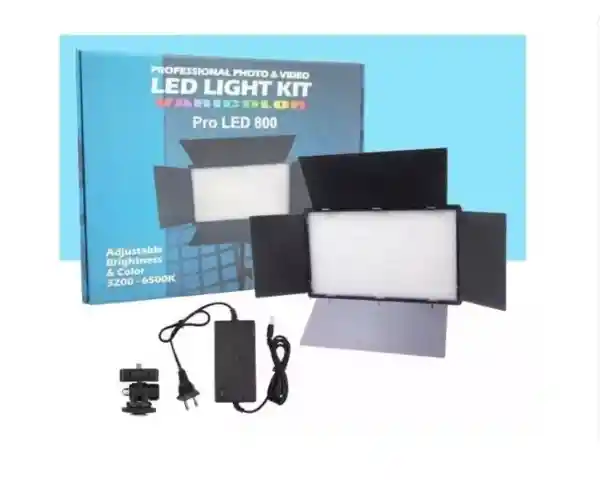 Panel Luz Led Fotografia B800 Led Lampara+ Tripode 2 Baterias