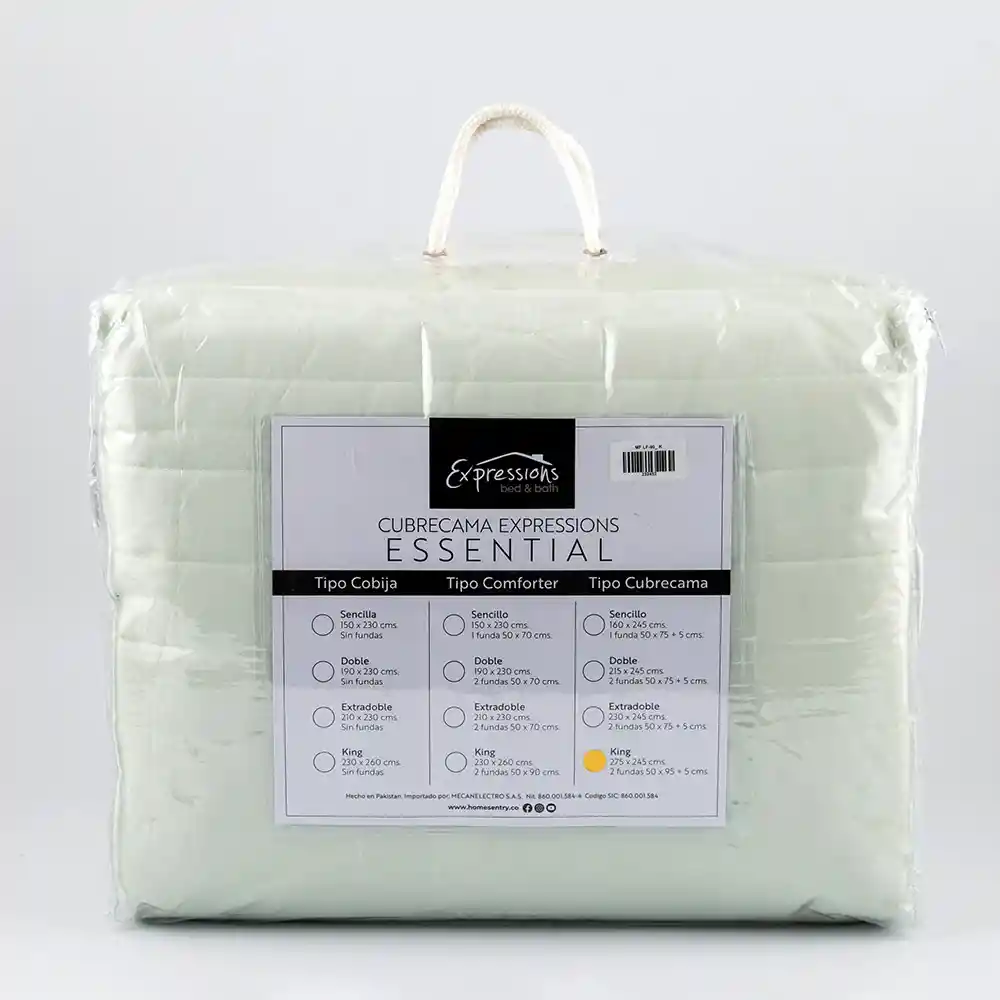 Cubrecama Expressions Montana 90gr King Verde 100% Microfibra Mf