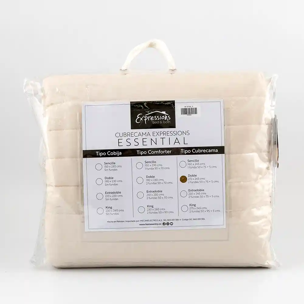 Cubrecama Expressions Montana 90gr Doble Caqui 100% Microfibra