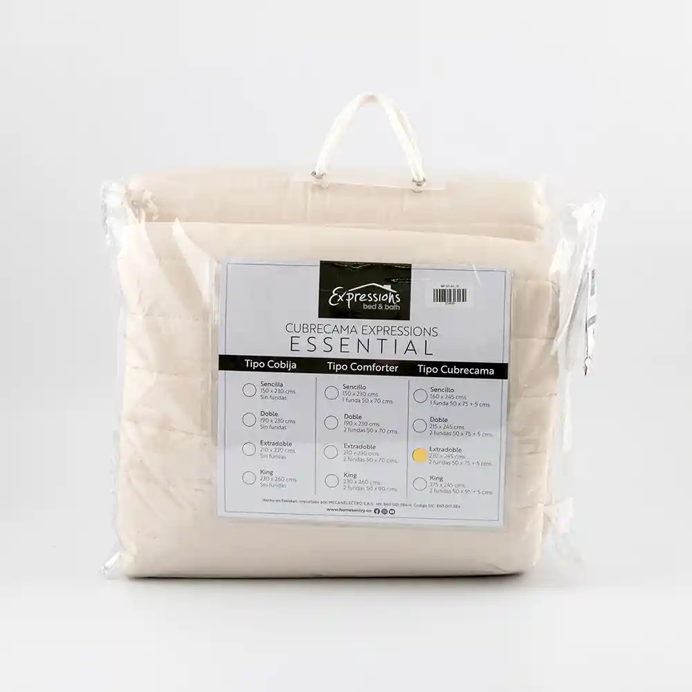 Cubrecama Expressions Montana 90gr Queen Caqui 100% Microfibra