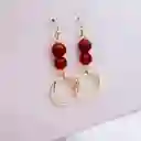 Aretes Largos Con Jaspe Y Cornalina