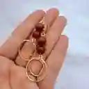 Aretes Largos Con Jaspe Y Cornalina
