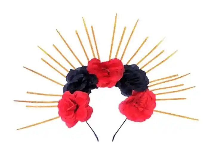 Diadema Flores Catrina Disfraz Frida Balaca Flores