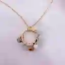Collar Tulipán Verde Agua