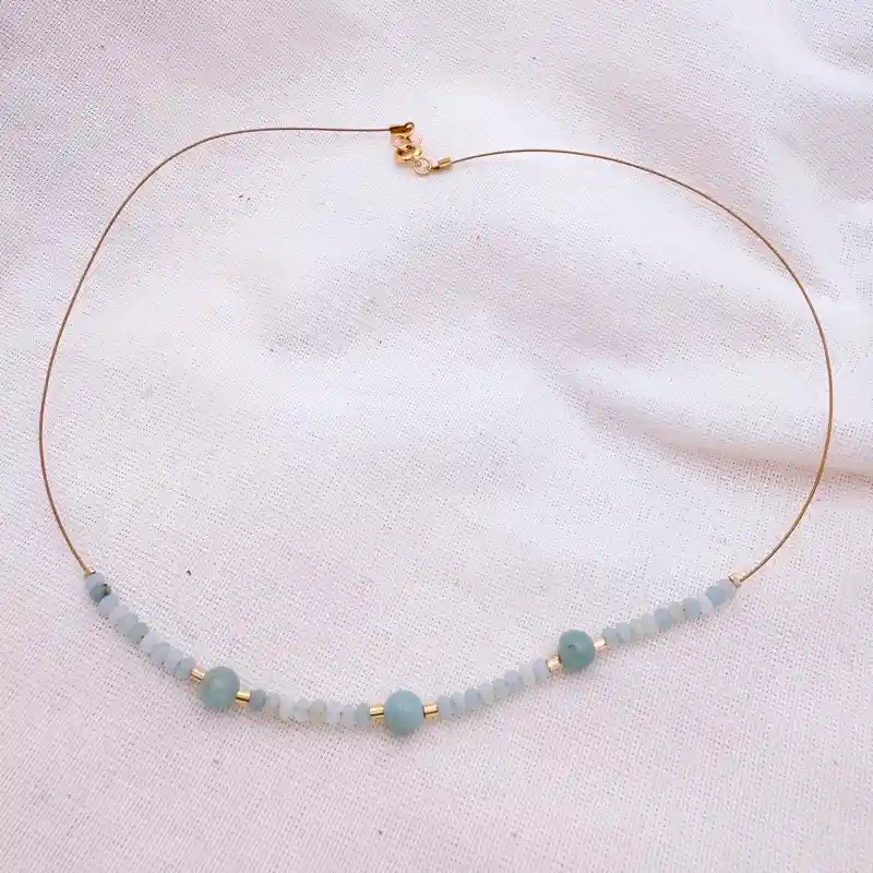 Collar Piedras Amazonita