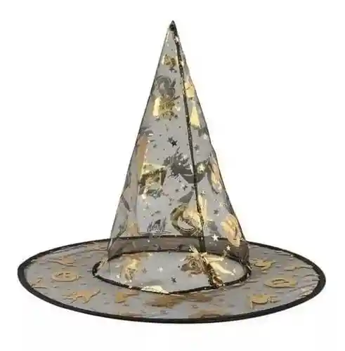 Gorro Sombrero Bruja Mago Halloween Disfraz