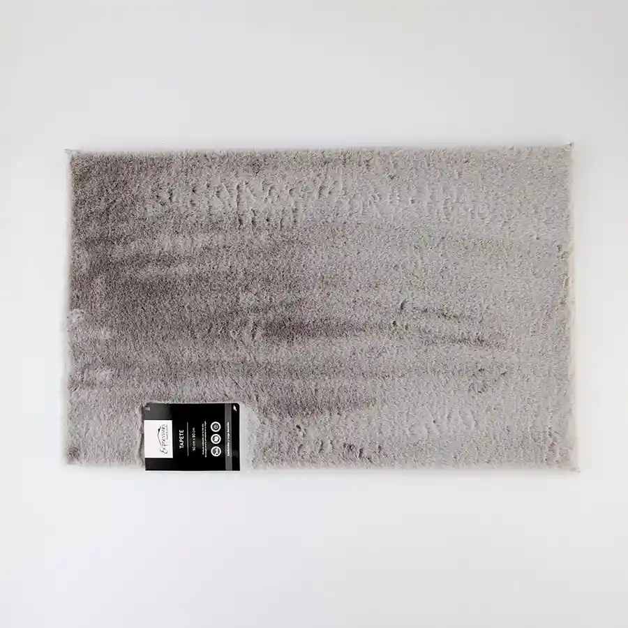 Tapete Expressions Fur 80x50cm Gris Claro Poliester