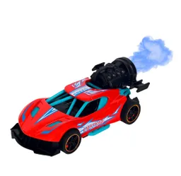 Carro Deportivo Carrera Racing Efecto Humo Juguete + Bateria