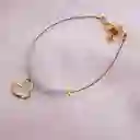 Pulsera Corazón Y Piedras Amazonita