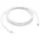 Cable Carga Usb Tipo C Trenzado De 2m Blanco Apple 240w