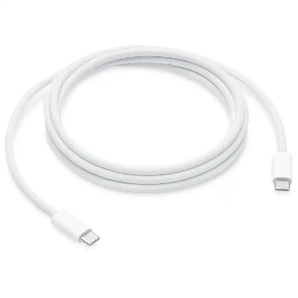 Cable Carga Usb Tipo C Trenzado De 2m Blanco Apple 240w