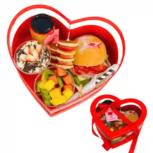Desayuno En Caja Corazón Amor Y Amistad