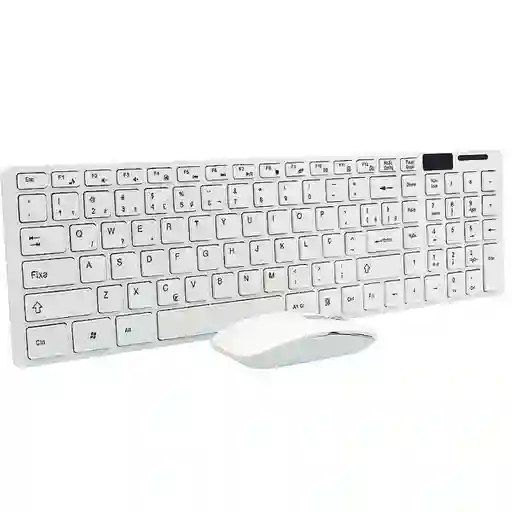Teclado Y Mouse Inalambrico Blanco
