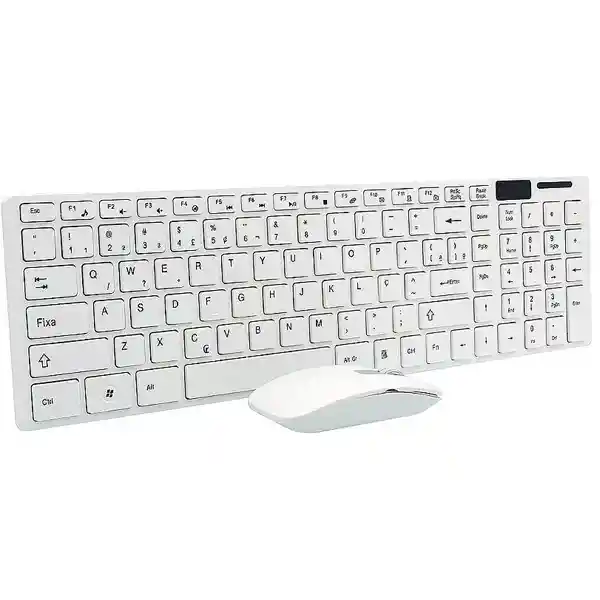 Teclado Y Mouse Inalambrico Blanco