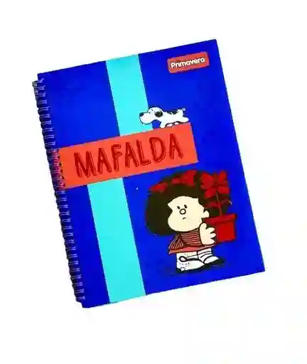 Cuaderno Argollado Pasta Dura 80 Hojas Cuadriculado Primavera Para Mujer
