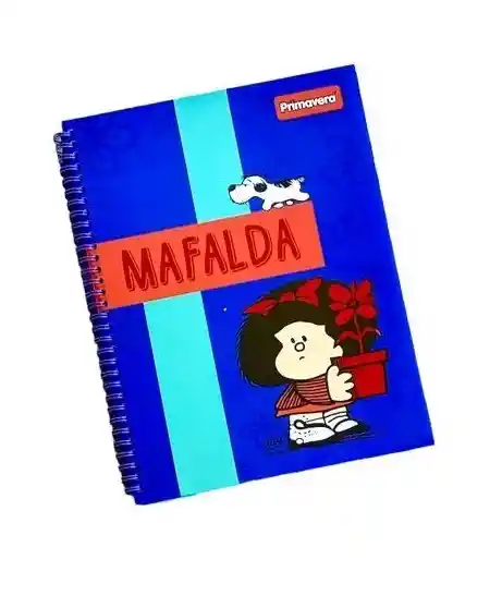 Cuaderno Argollado Pasta Dura 80 Hojas Cuadriculado Primavera Para Mujer