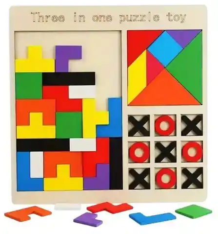 Juegos Al Aire Libre Tabla 3 En 1 Con Tetris