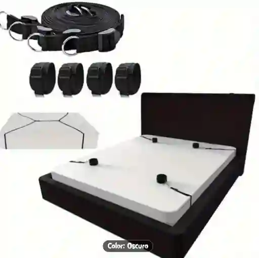 Set Bondage Pasion Atadura A Cama Esposas