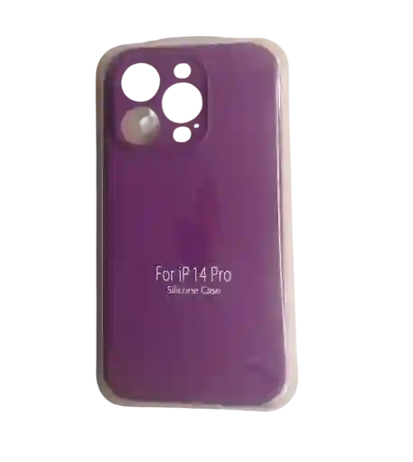 Forro Silicone Case Iphone 14 Pro Morado