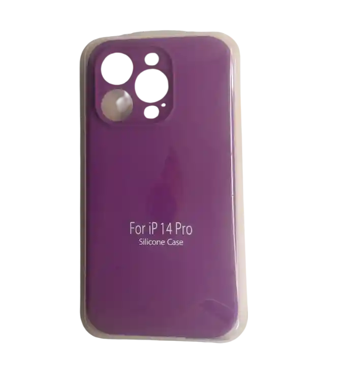 Forro Silicone Case Iphone 14 Pro Morado