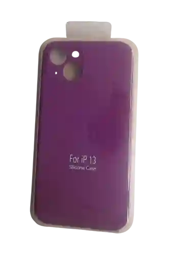 Forro Silicone Case Iphone 13 Morado