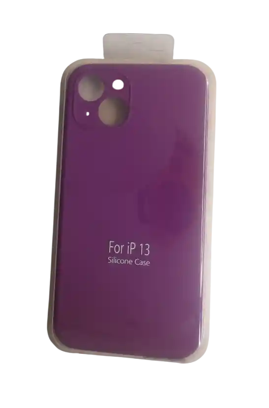Forro Silicone Case Iphone 13 Morado