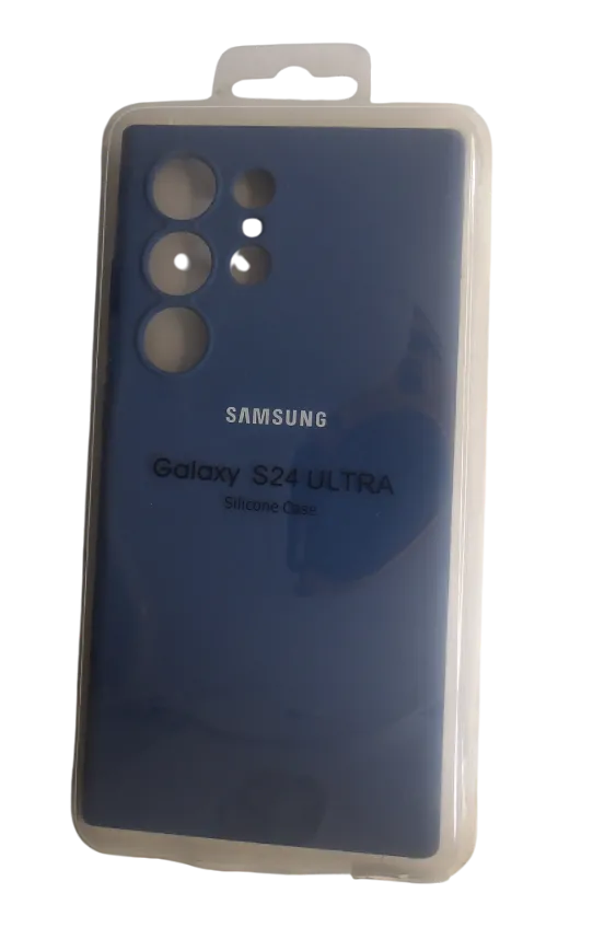 Forro Silicone Case Samsung S24 Ultra Azul Acero Oscuro