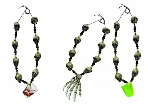 Collar Halloween Calavera V02