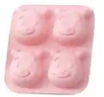 Molde De Figuras Con Diseño De Oso Silicona Para Reposteria X4 Figuras Para Chocolate