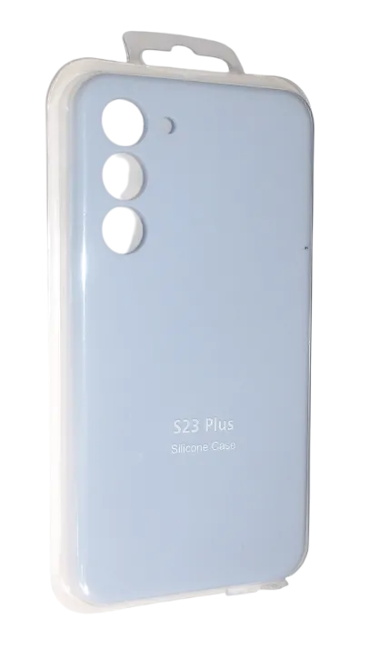 Forro Silicone Case Samsung S23 Plus Azul Celeste