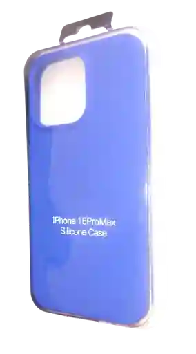 Forro Silicone Case Iphone 15 Pro Max Azul