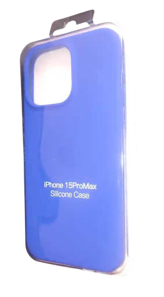 Forro Silicone Case Iphone 15 Pro Max Azul