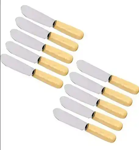 2 Cuchillos Untadores De Madera Para Mantequilla Y Queso