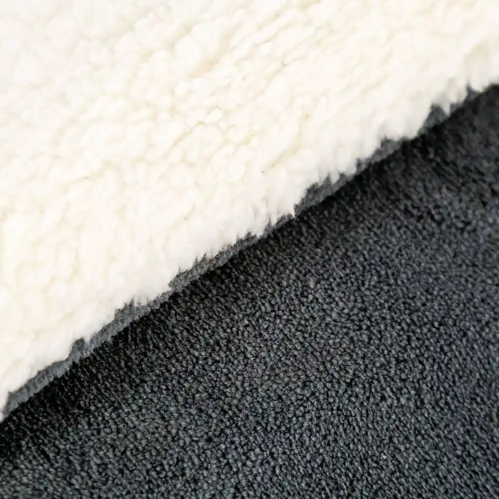 Cobija Expressions Flannel-sherpa Sencillo 150x220cm Gris Poliester
