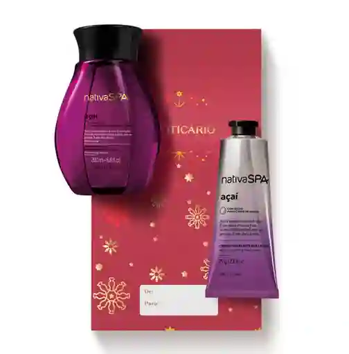 Kit De Regalo De Belleza De Mujer Nativa Aceite Y Crema Spa Acai