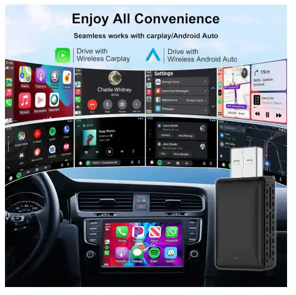 Adaptador Bluetooth Celular A Carro Carplay Android Auto