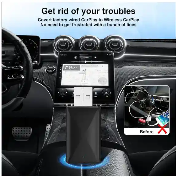 Adaptador Bluetooth Celular A Carro Carplay Android Auto