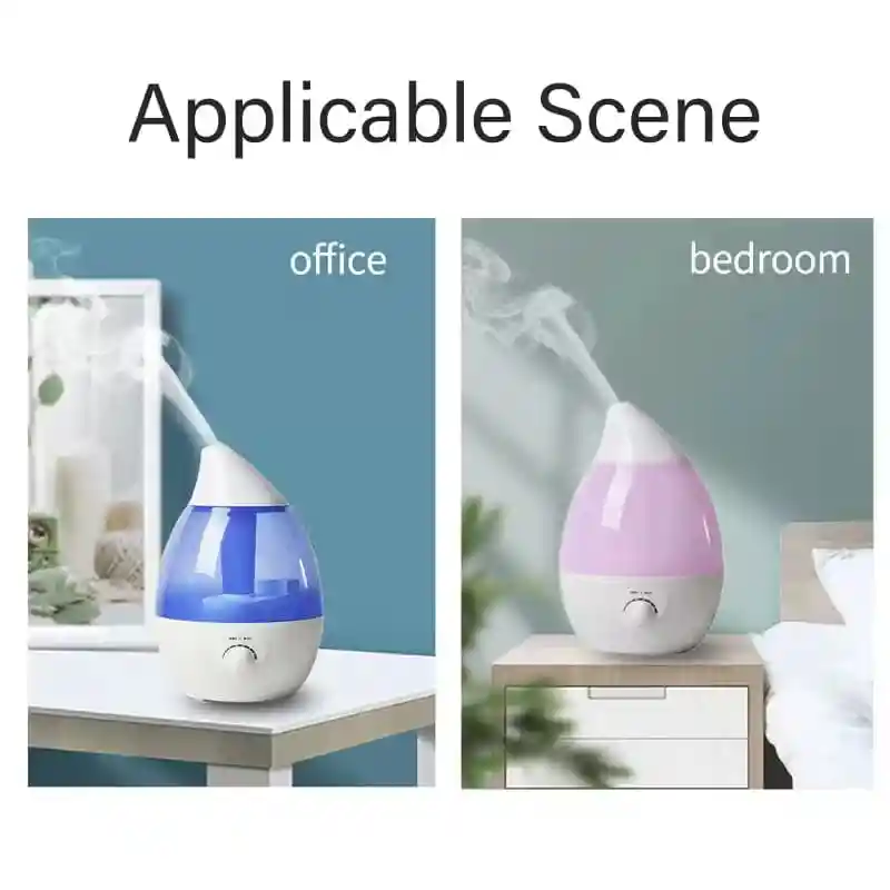 Humidificador Grande, Ultra Silencioso 3l, Apagado Automático, (azul Agua Marina) + 1 Esencia