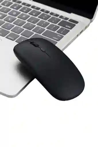 Mouse Inalambrico Con Bluetooth Recargable Negro