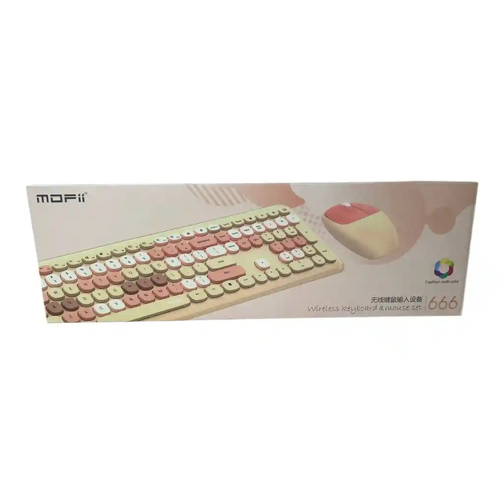Combo Inalámbrico Teclado Y Mouse Mofii 666 Negro/gris