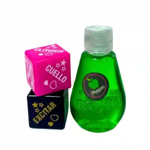 Aceite Caliente Sabor Manzana Con Dados