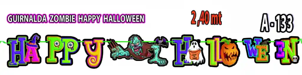 Hallo Decoracion Guirnalda Zombie 2,40 Mts A133