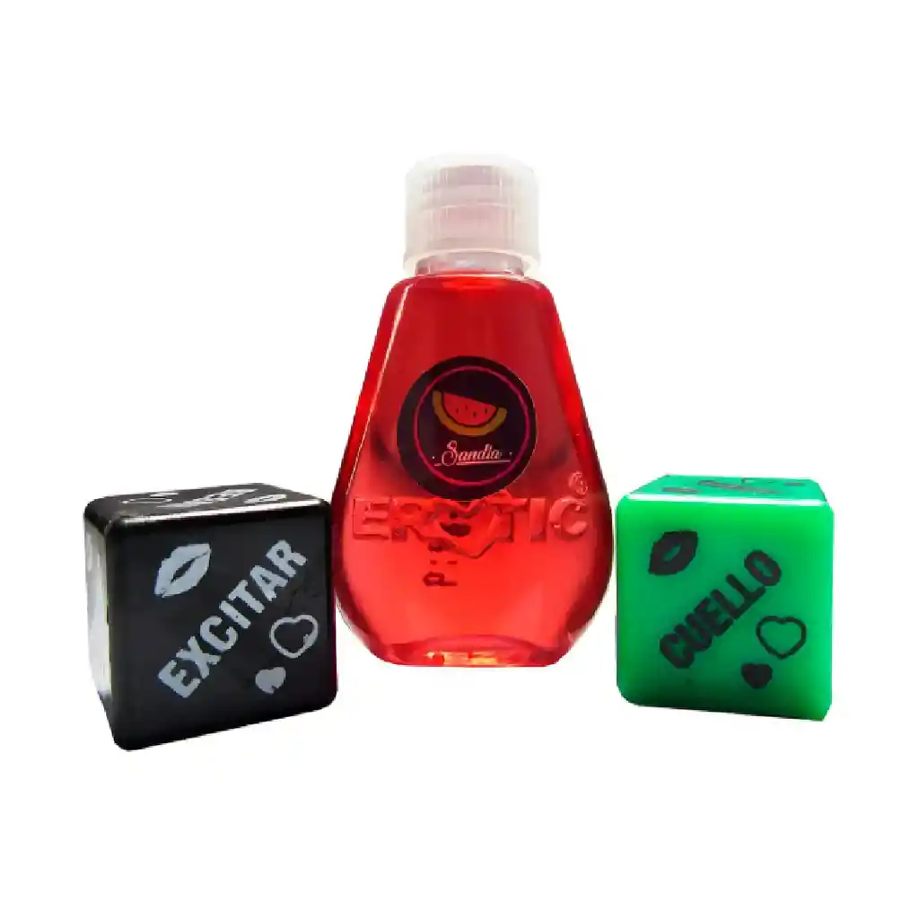 Aceite Caliente Sabor Sandía Con Dados
